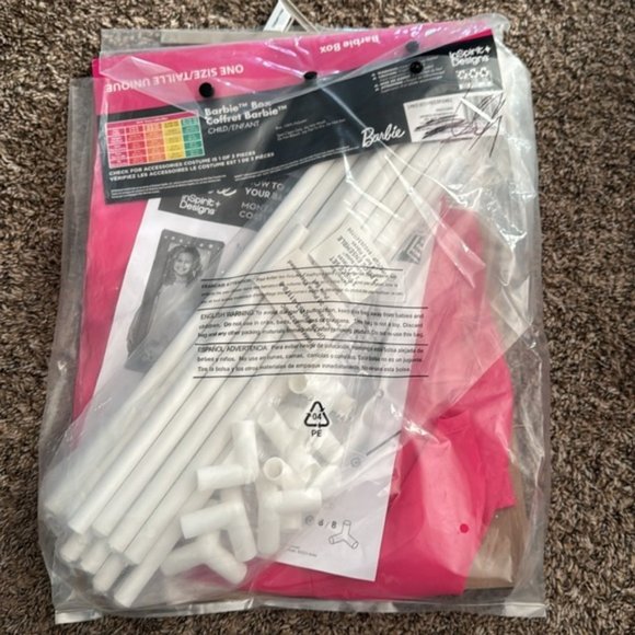 NEW Barbie Box Childs Costume One Size - Picture 5 of 5